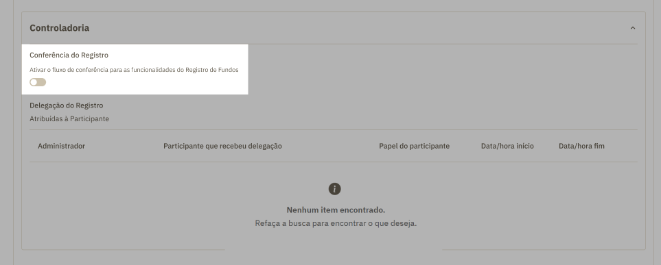 Ativando o Fluxo de Conferência