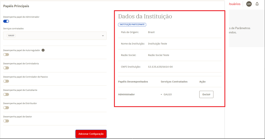 Preview Configurações