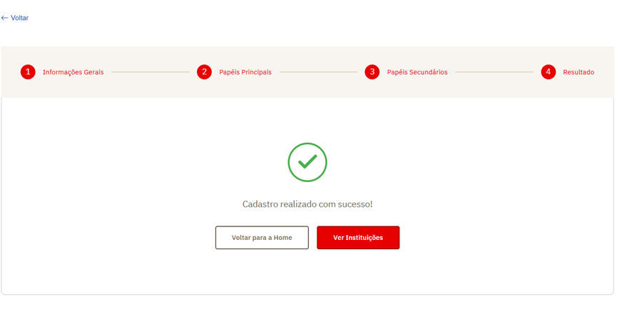 Mensagem de Sucesso